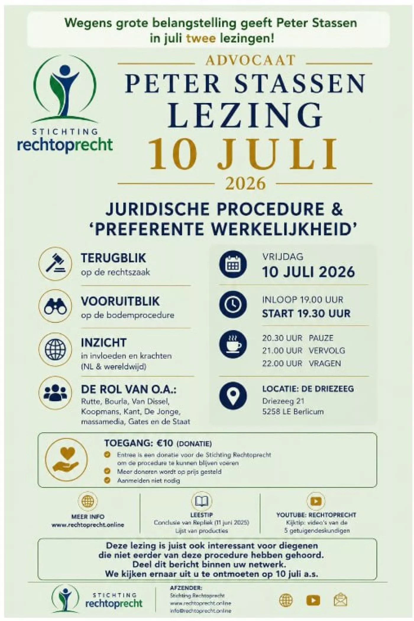Recht op recht: lezing advocaat Peter Stassen