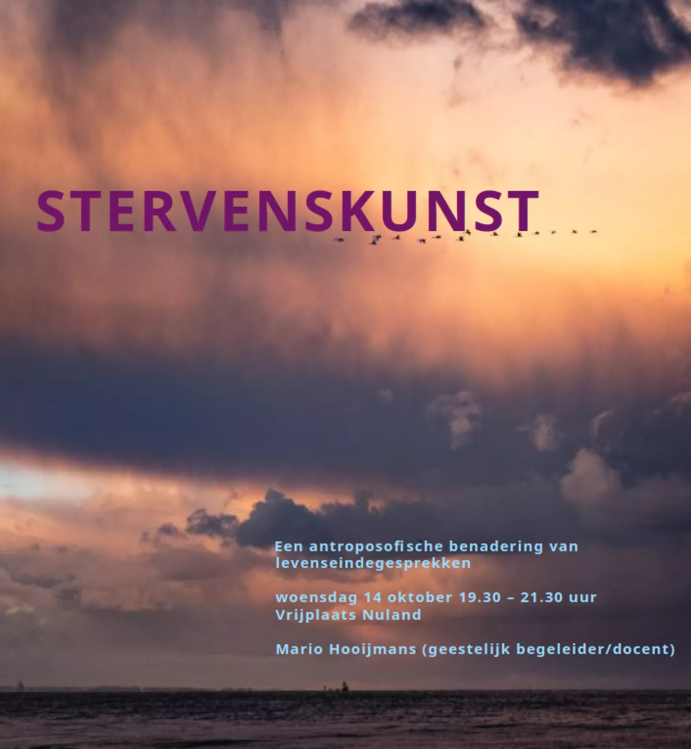Lezing: Stervenskunst, een antropische benadering