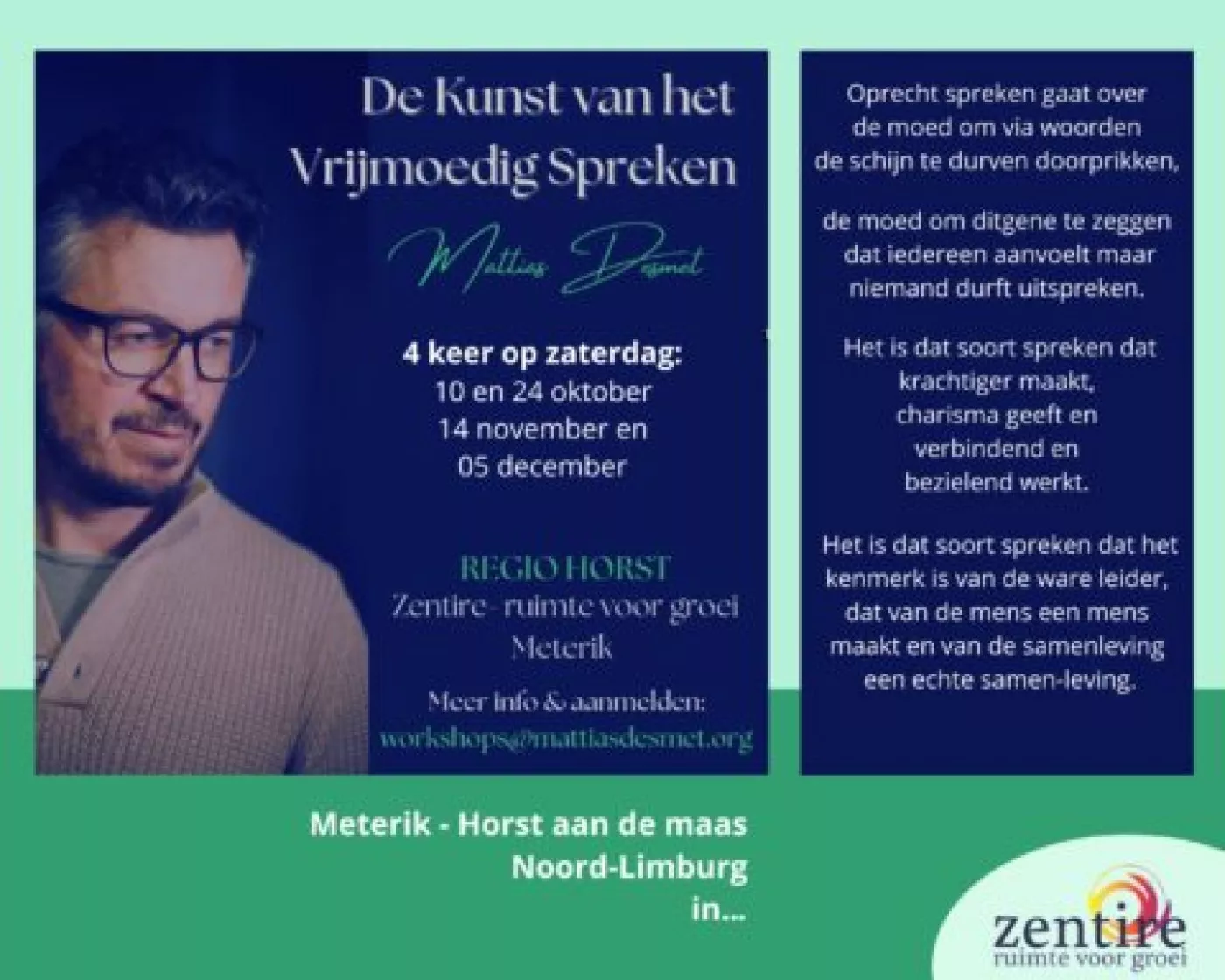 De Kunst Van Het Vrijmoedig Spreken – workshopreeks met Prof. Mattias Desmet